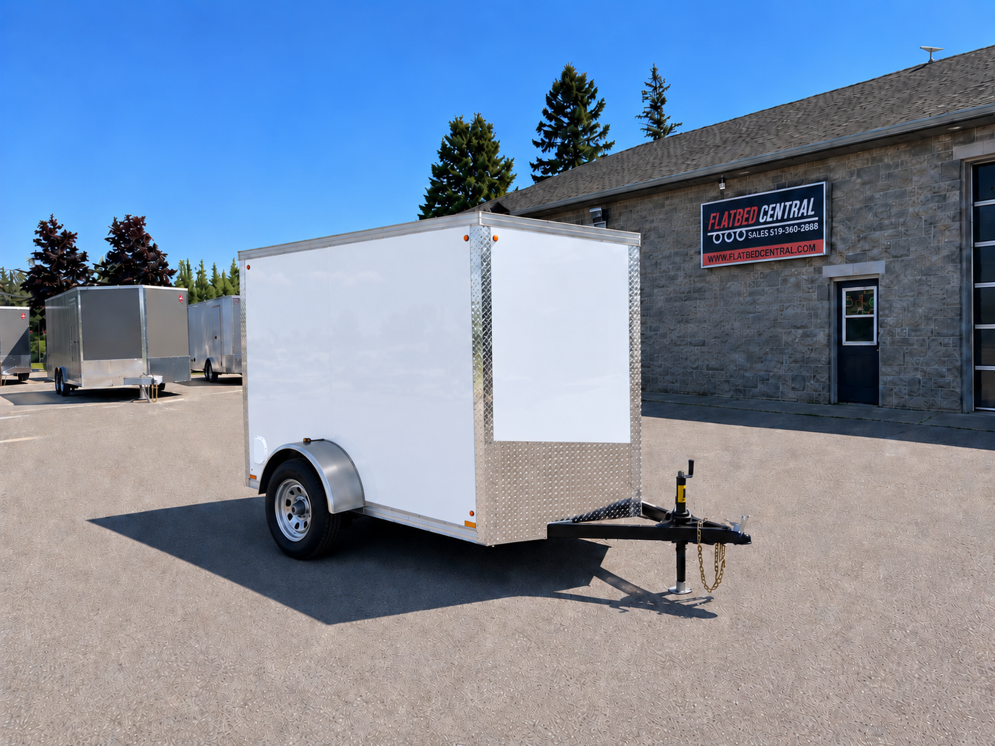 Newport 5 ft × 8 ft Enclosed Trailer 2,990 lb GVWR