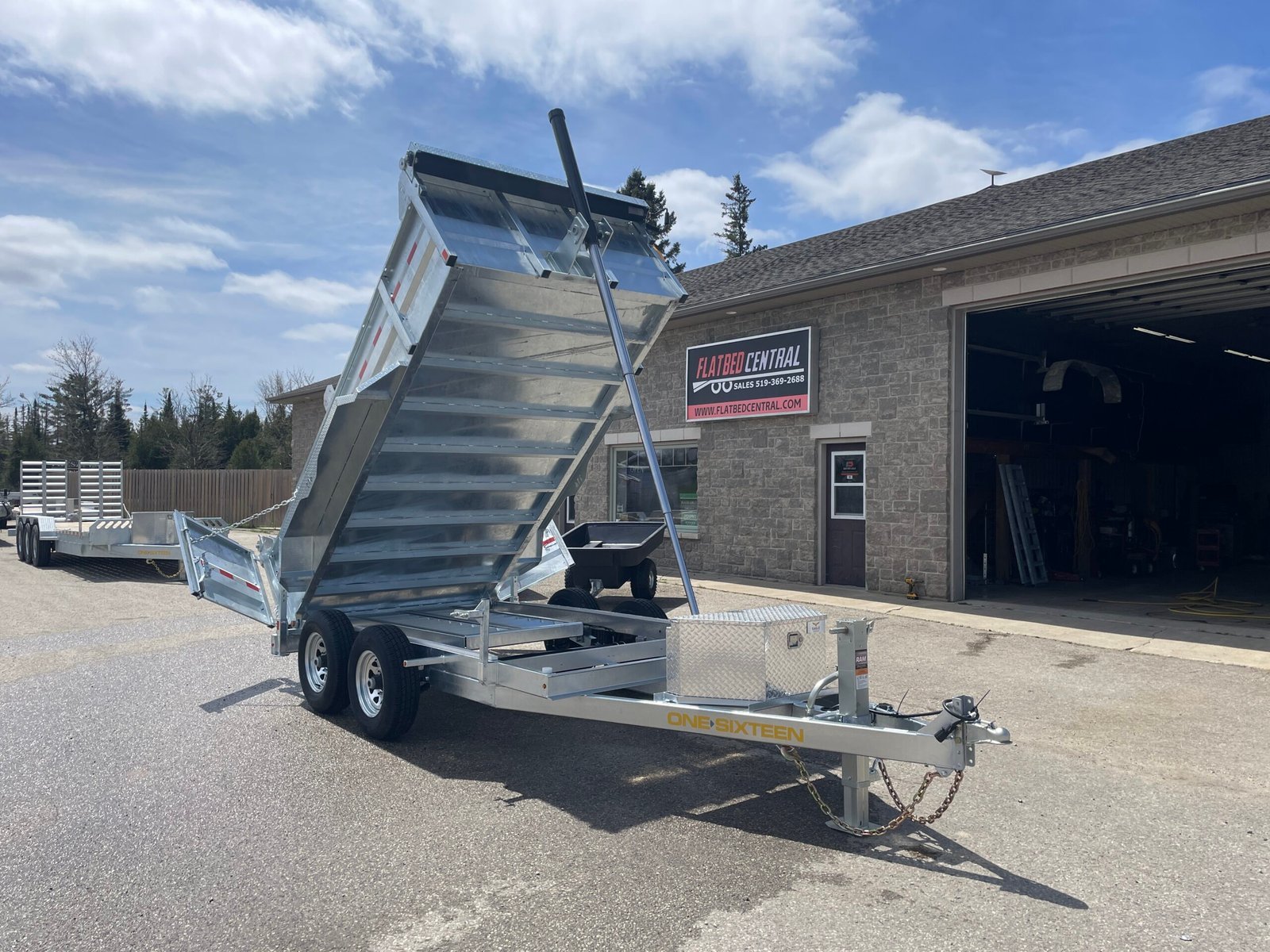 One-Sixteen Galvanized Dump Trailers 10,420lb