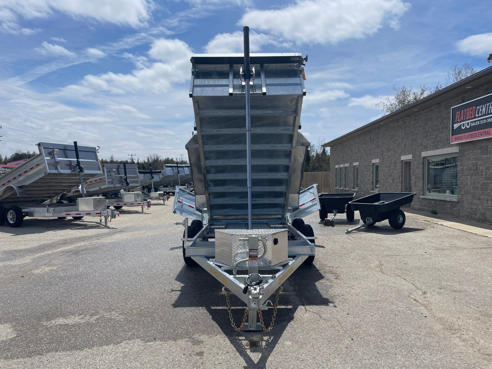 One-Sixteen Galvanized Dump Trailers 10,420lb — photo 7