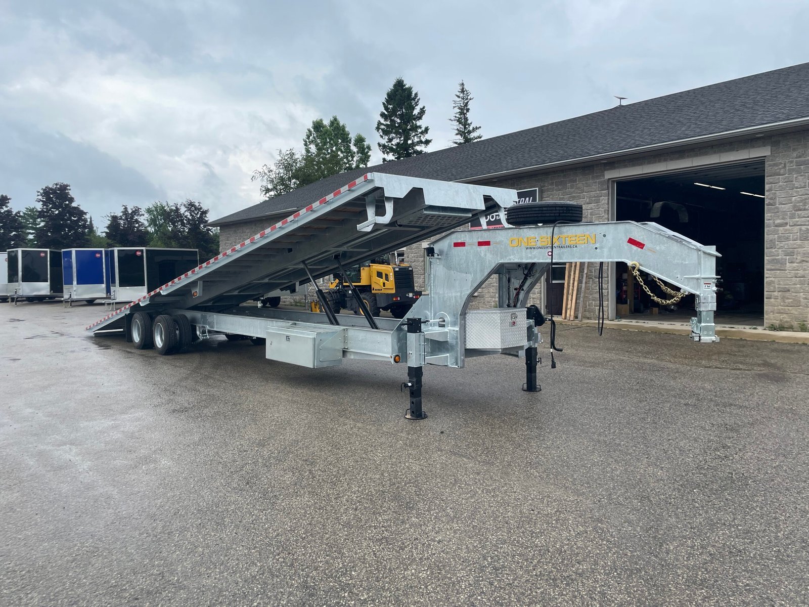 One-Sixteen Galvanized 40ft Gooseneck Tilt Trailer 36,000lb