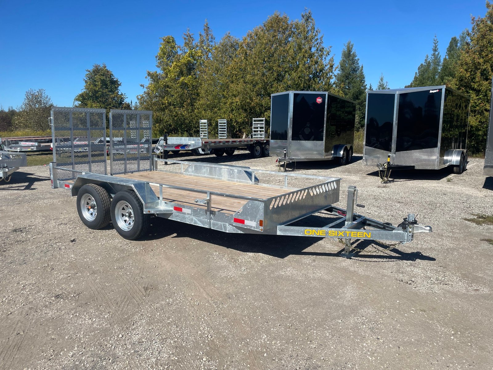 2027 One-Sixteen 82 in × 14 ft Utility Trailer 7,000 lb GVWR