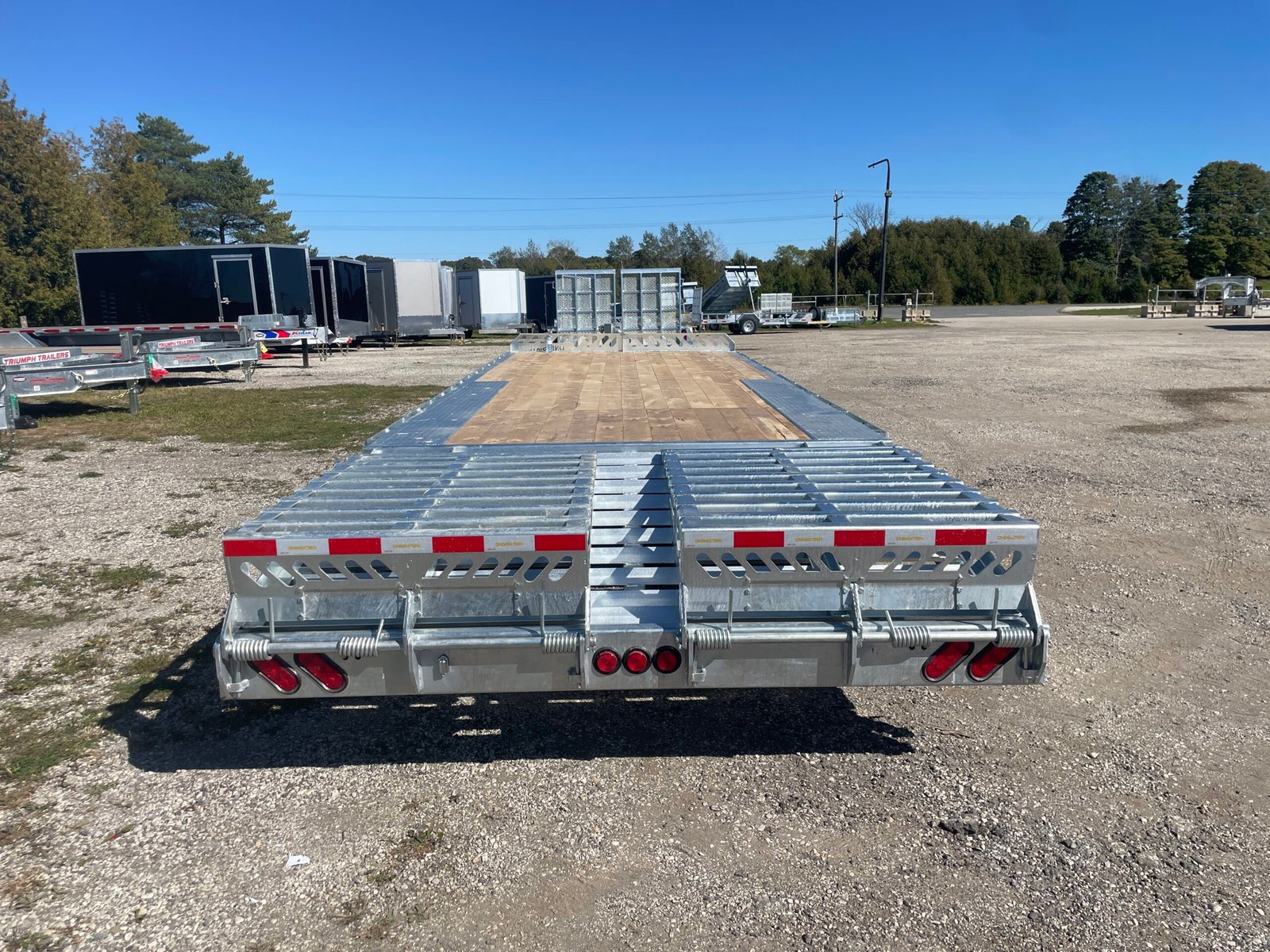 2027 One-Sixteen 102 in × 20+5 Beavertail Bumper Pull Flatbed 21,000 lb GVWR — photo 6