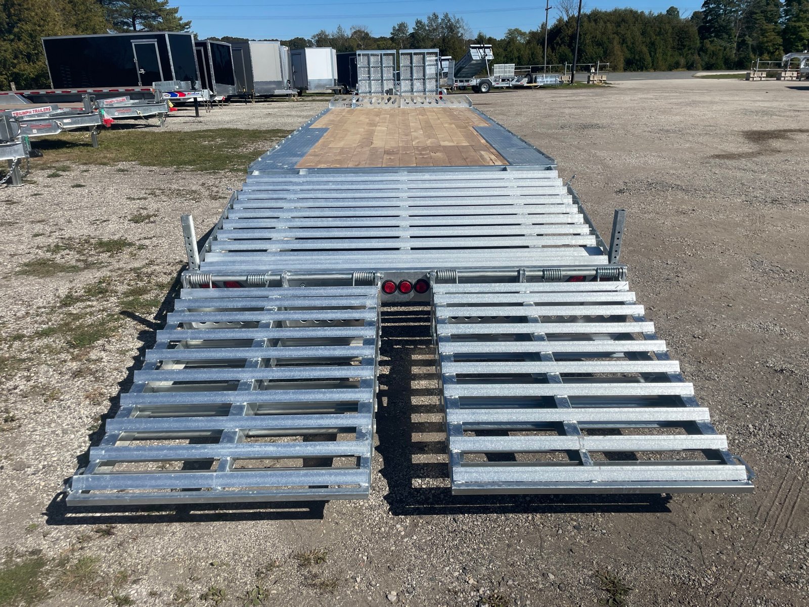 2027 One-Sixteen 102 in × 20+5 Beavertail Bumper Pull Flatbed 21,000 lb GVWR — photo 5