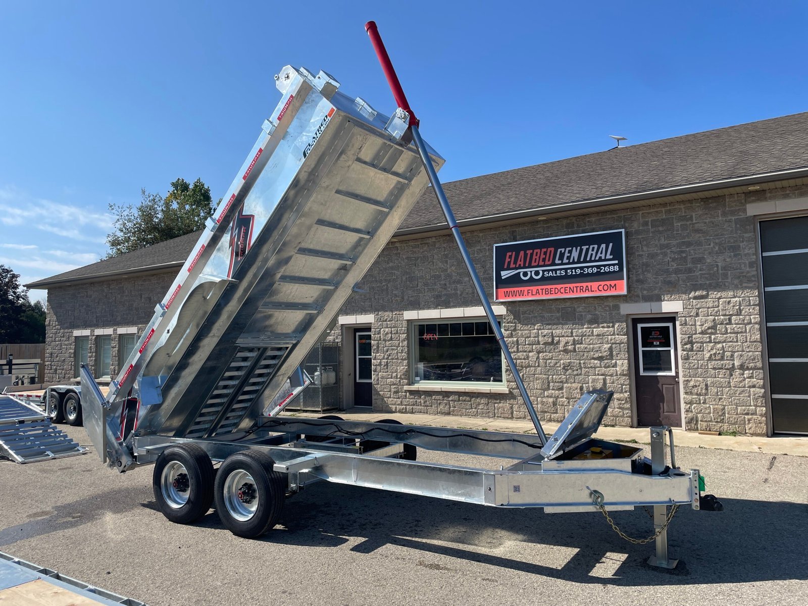 Triumph Galvanized 82″x16ft Dump Trailer 20,000lb
