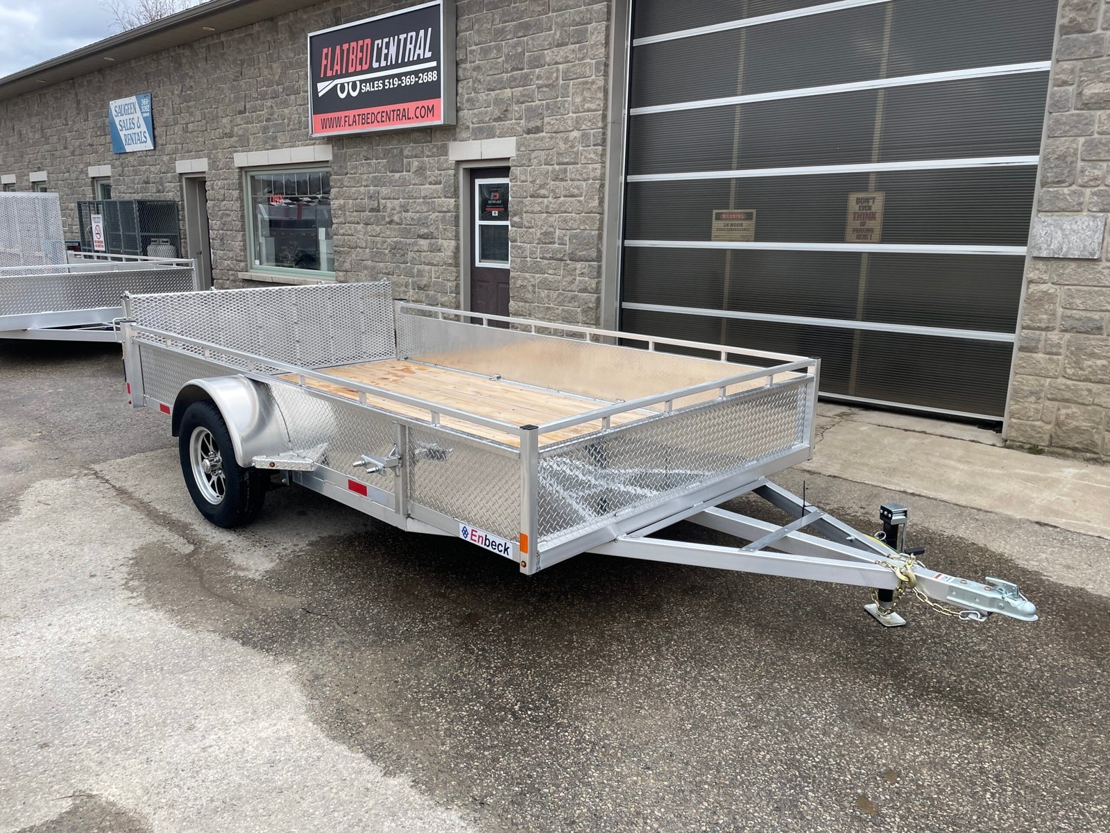 Enbeck 80in x 12ft Single Axle Utility Trailer