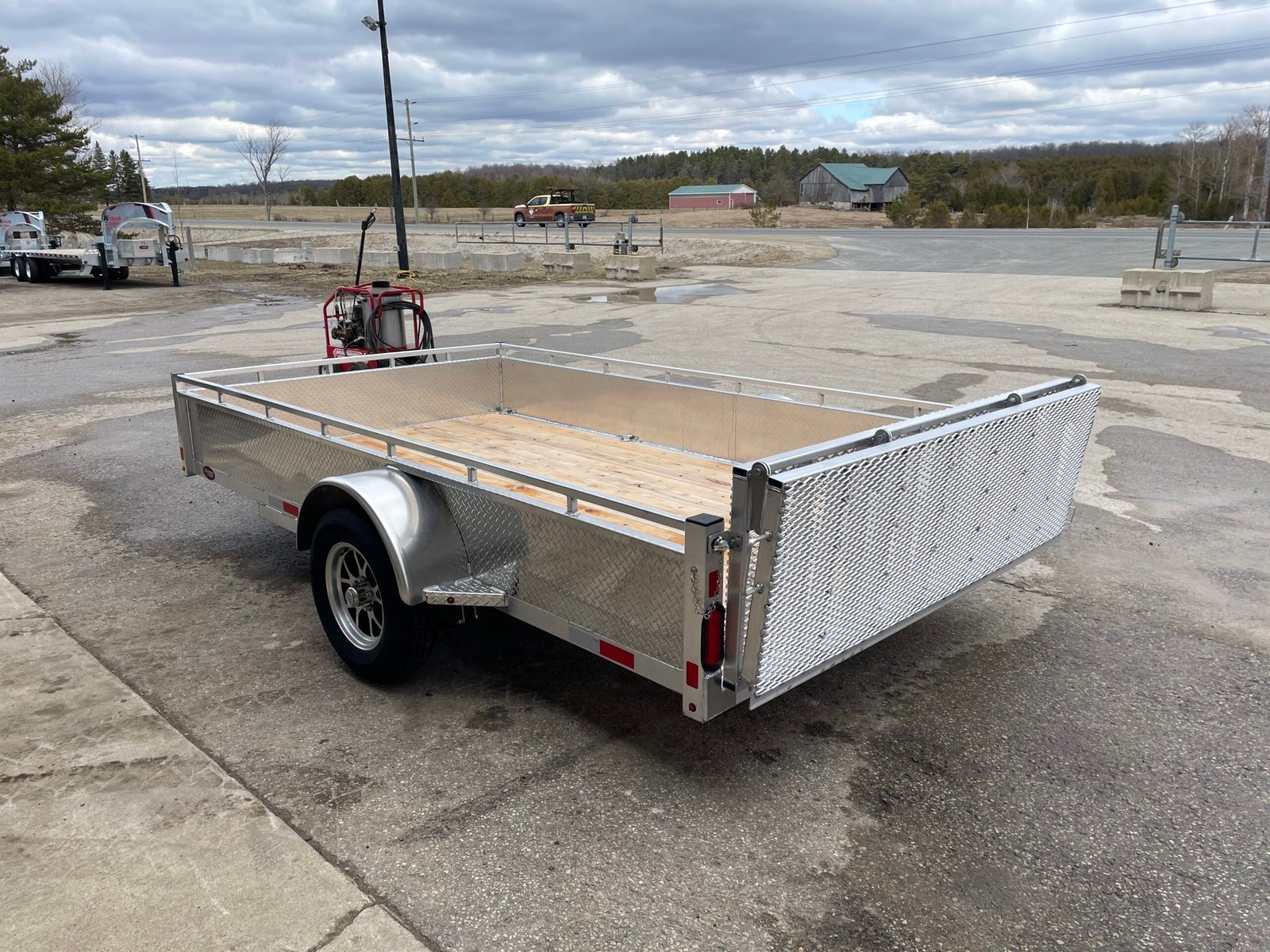 Enbeck 80in x 12ft Single Axle Utility Trailer — photo 6