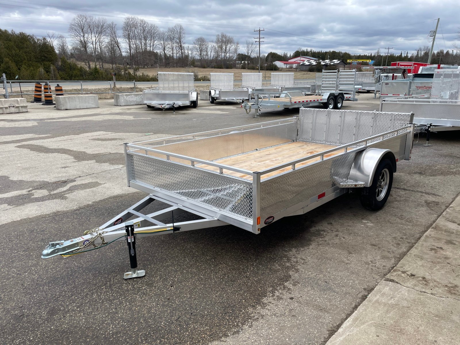 Enbeck 80in x 12ft Single Axle Utility Trailer — photo 7