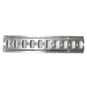 GALVANIZED HORIZONTAL TRACK E+0 SERIE 2,5 MM X 10'