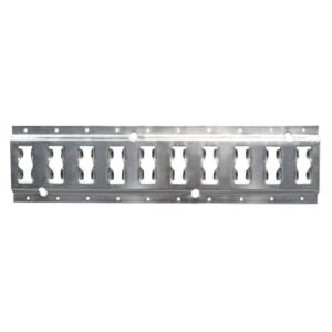 GALVANIZED HORIZONTAL TRACK E+0 SERIE 2,5 MM X 10'