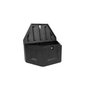 PLASTIC TRIANGULAR BOX 36" X 19 1/2" X 17 3/4" BLACK DEEZEE"
