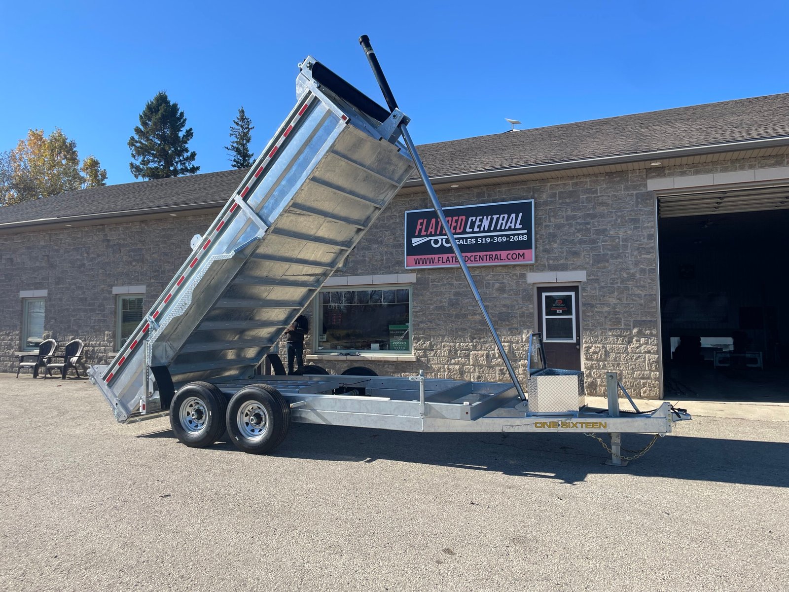2027 One-Sixteen 82 in × 14 ft Dump Trailer 14,000 lb GVWR